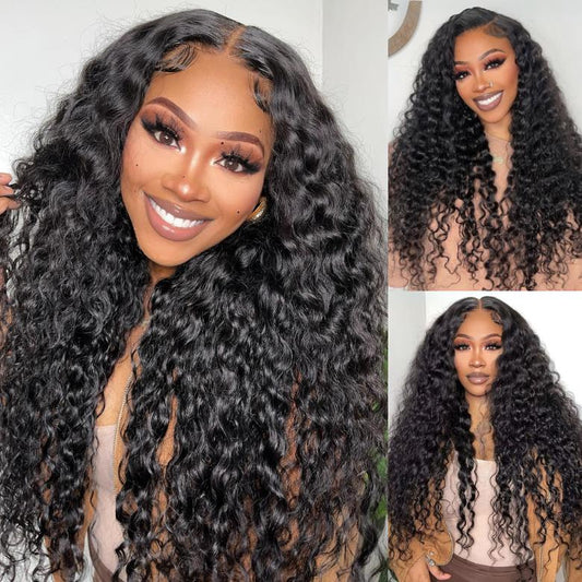 ✨ Water Wave Glueless Wig – 7×5 Lace, Full-Bodied Natural Flow for Everyday Wear