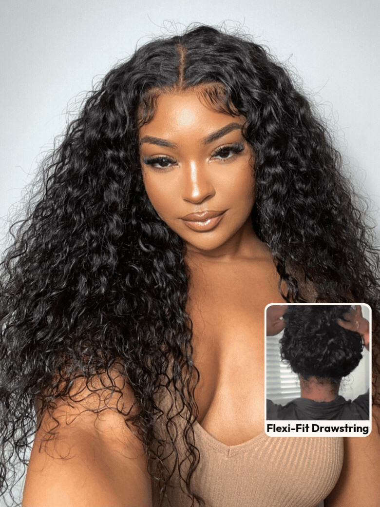 💖 Water Wave Glueless Wig – 7×5 Lace, Full-Bodied Natural Flow for Everyday Wear