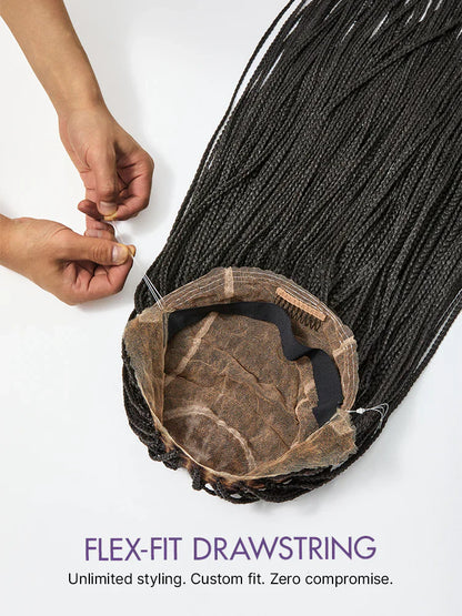 🎉[New Arrival] Salon Braids Super Natural Scalp Full HD Lace Knotless Box Braided Wig