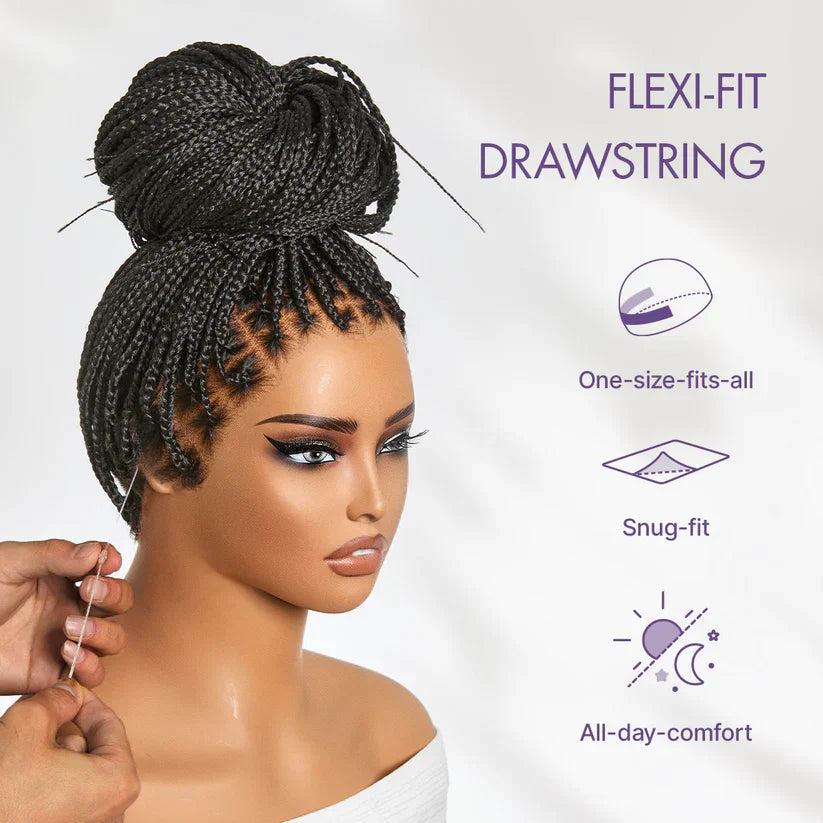 🎉[New Arrival] Salon Braids Super Natural Scalp Full HD Lace Knotless Box Braided Wig