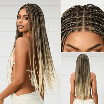 🎉[New Arrival] Salon Braids Super Natural Scalp Full HD Lace Knotless Box Braided Wig