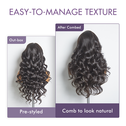 Loose Body Wave 7x6 HD Lace Wig – Glueless, Pre-Cut Closure
