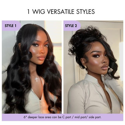 Loose Body Wave 7x6 HD Lace Wig – Glueless, Pre-Cut Closure