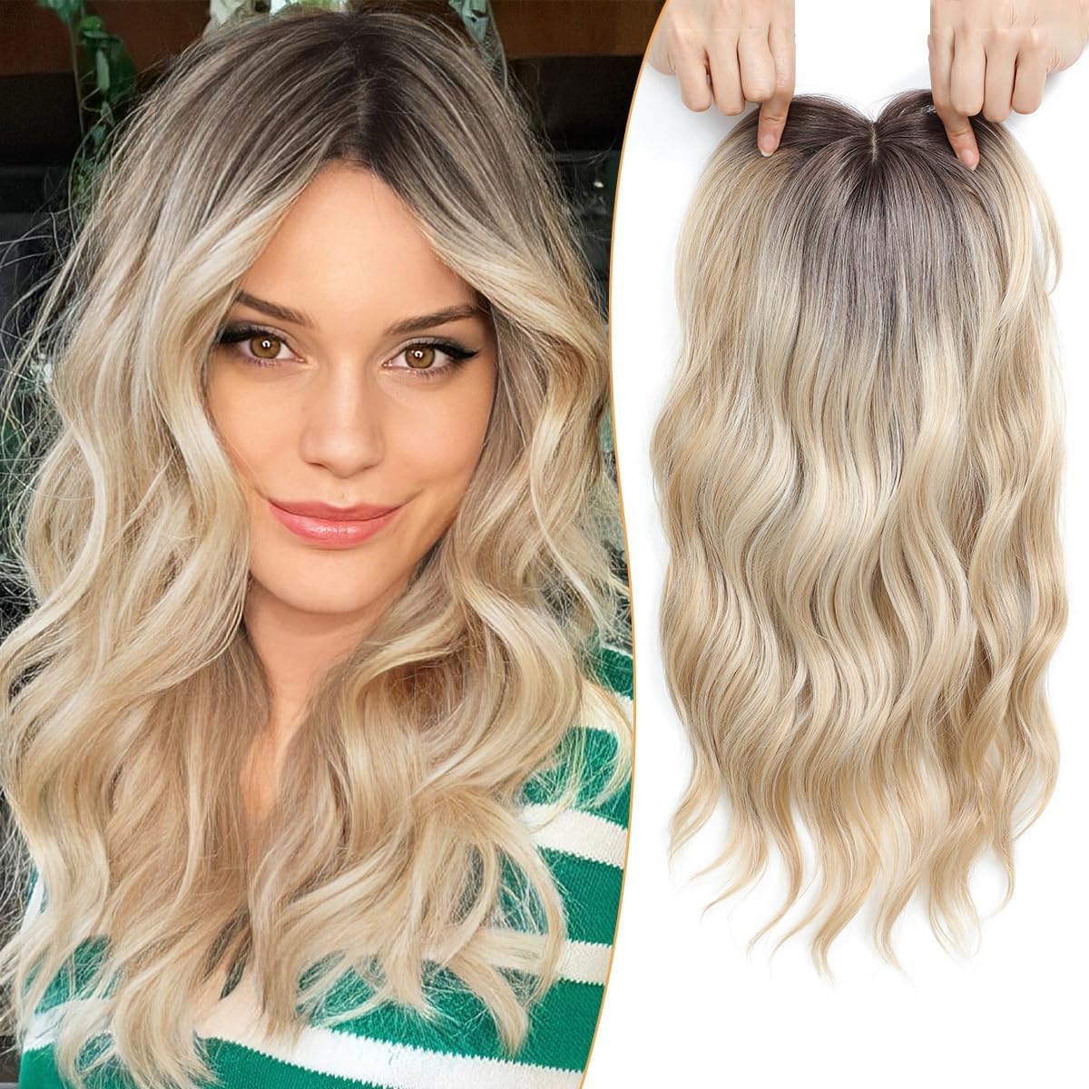 ✨✨ Final Hours – 2026 New Lightweight & Breathable Wavy Hair Topper