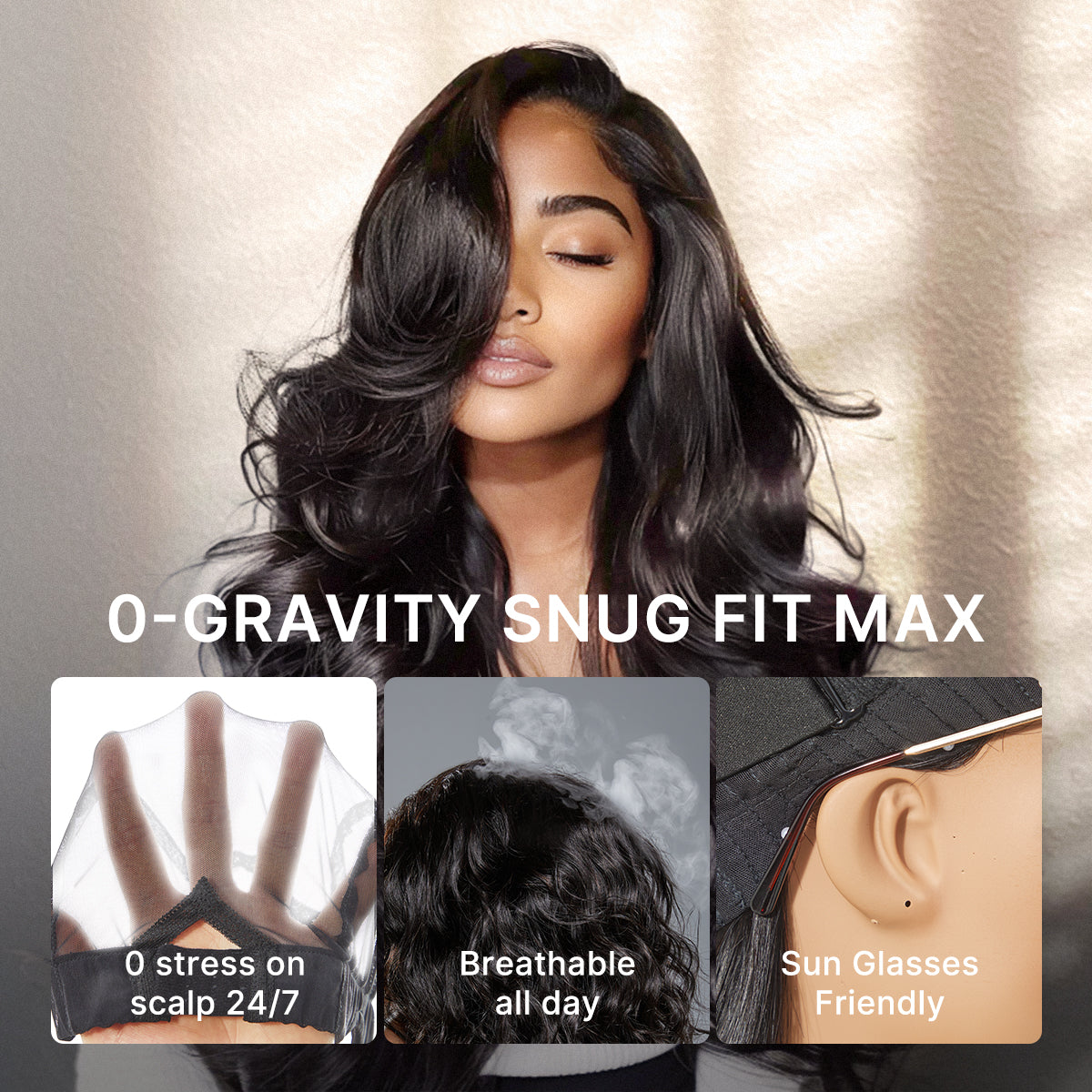 All-Day Comfort Butterfly Cut Glueless HD Lace Wig