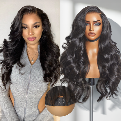 Loose Body Wave 7x6 HD Lace Wig – Glueless, Pre-Cut Closure