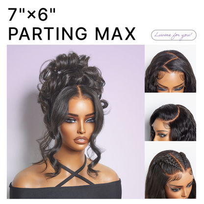 Loose Body Wave 7x6 HD Lace Wig – Glueless, Pre-Cut Closure