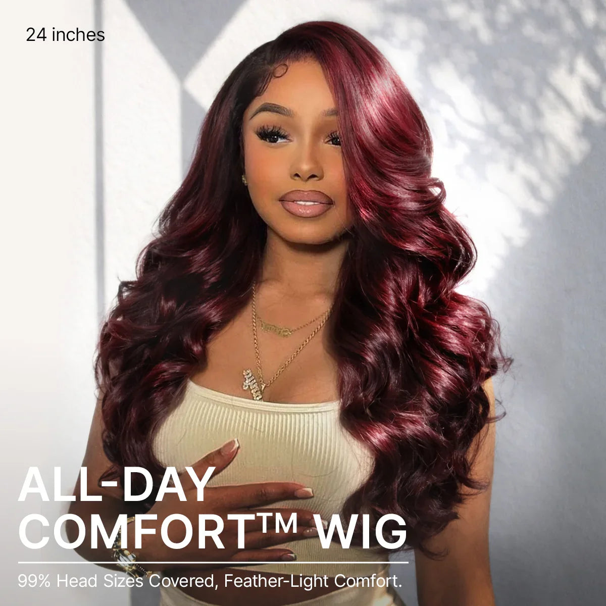 Loose Body Wave 7x6 HD Lace Wig – Glueless, Pre-Cut Closure