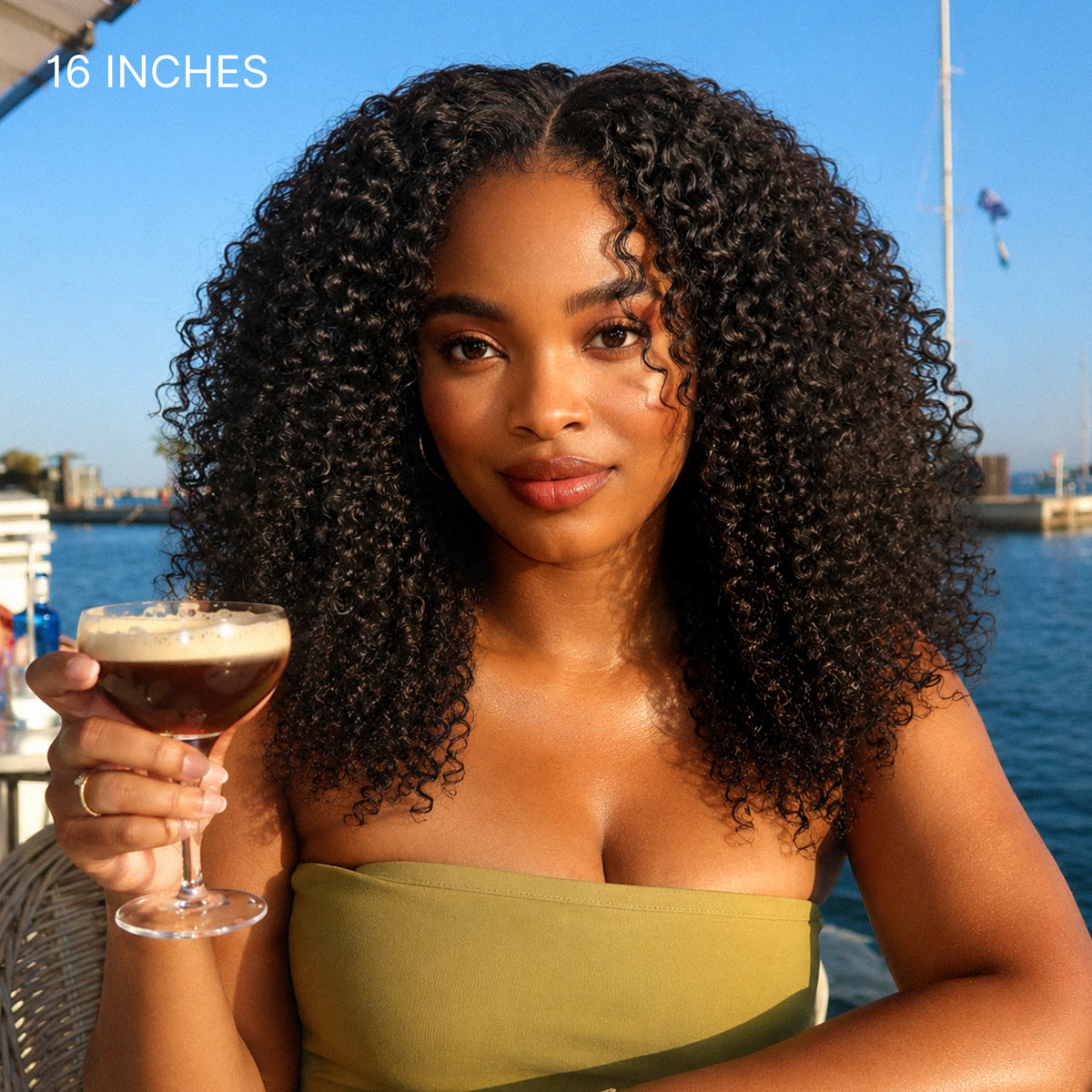 💖 Beginner Friendly Afro Curly Wig – 5x5 Closure, Glueless, Pre-Cut Lace, 200% Density
