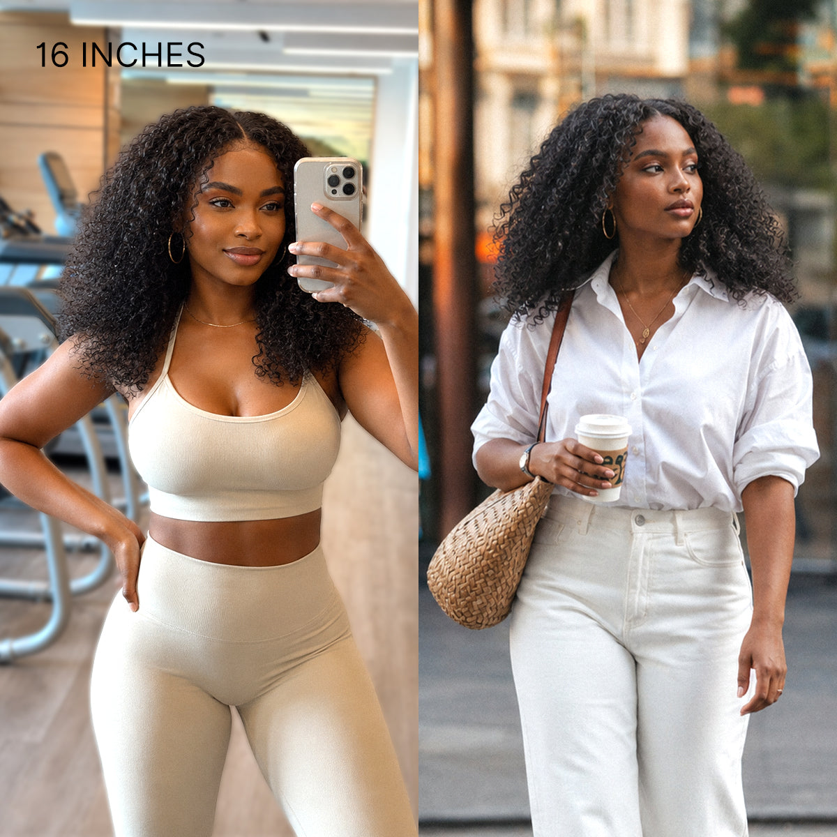 💖 Beginner Friendly Afro Curly Wig – 5x5 Closure, Glueless, Pre-Cut Lace, 200% Density