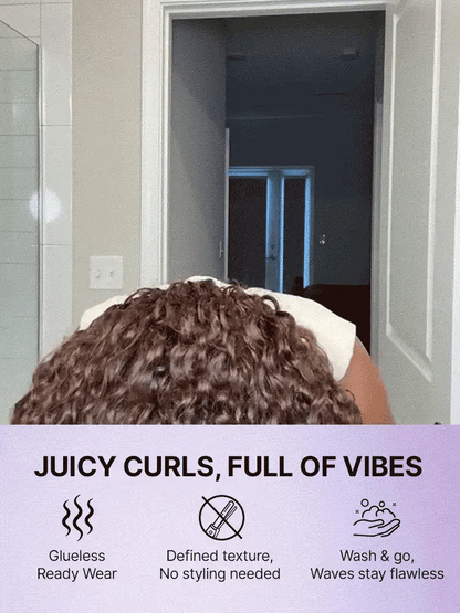 All-Day Comfort™ Curly 7x6 HD Lace Wig – Glueless, Pre-Cut, Brown Highlights