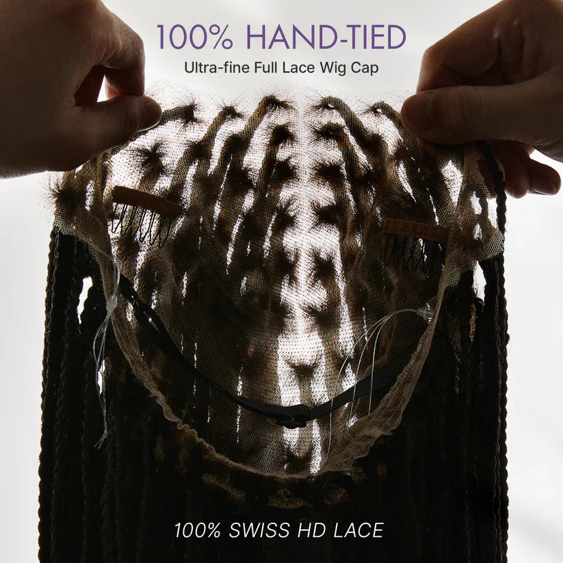 🎉[New Arrival] Salon Braids Super Natural Scalp Full HD Lace Knotless Box Braided Wig