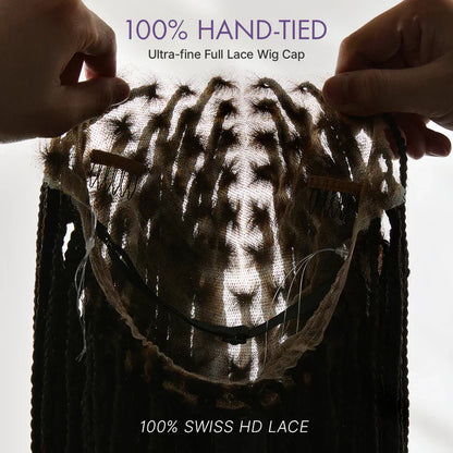 🎉[New Arrival] Salon Braids Super Natural Scalp Full HD Lace Knotless Box Braided Wig