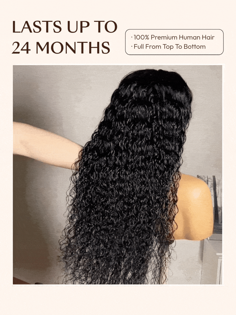 💖 Water Wave Glueless Wig – 7×5 Lace, Full-Bodied Natural Flow for Everyday Wear