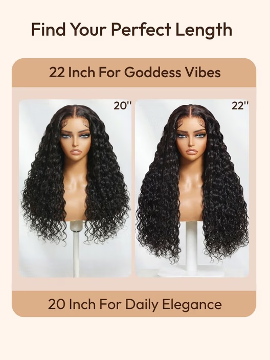 💖 Water Wave Glueless Wig – 7×5 Lace, Full-Bodied Natural Flow for Everyday Wear