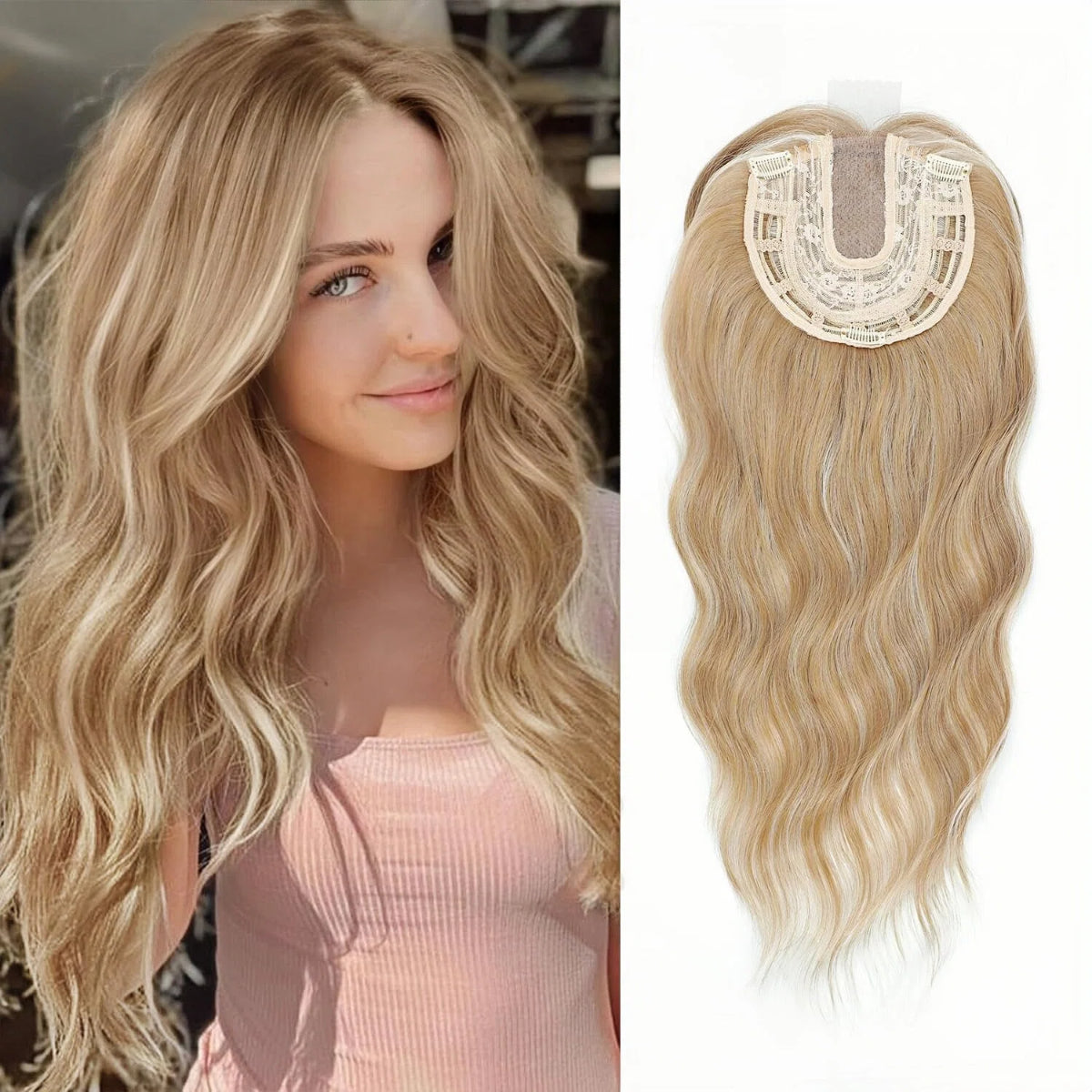 ✨✨ Final Hours – 2026 New Lightweight & Breathable Wavy Hair Topper