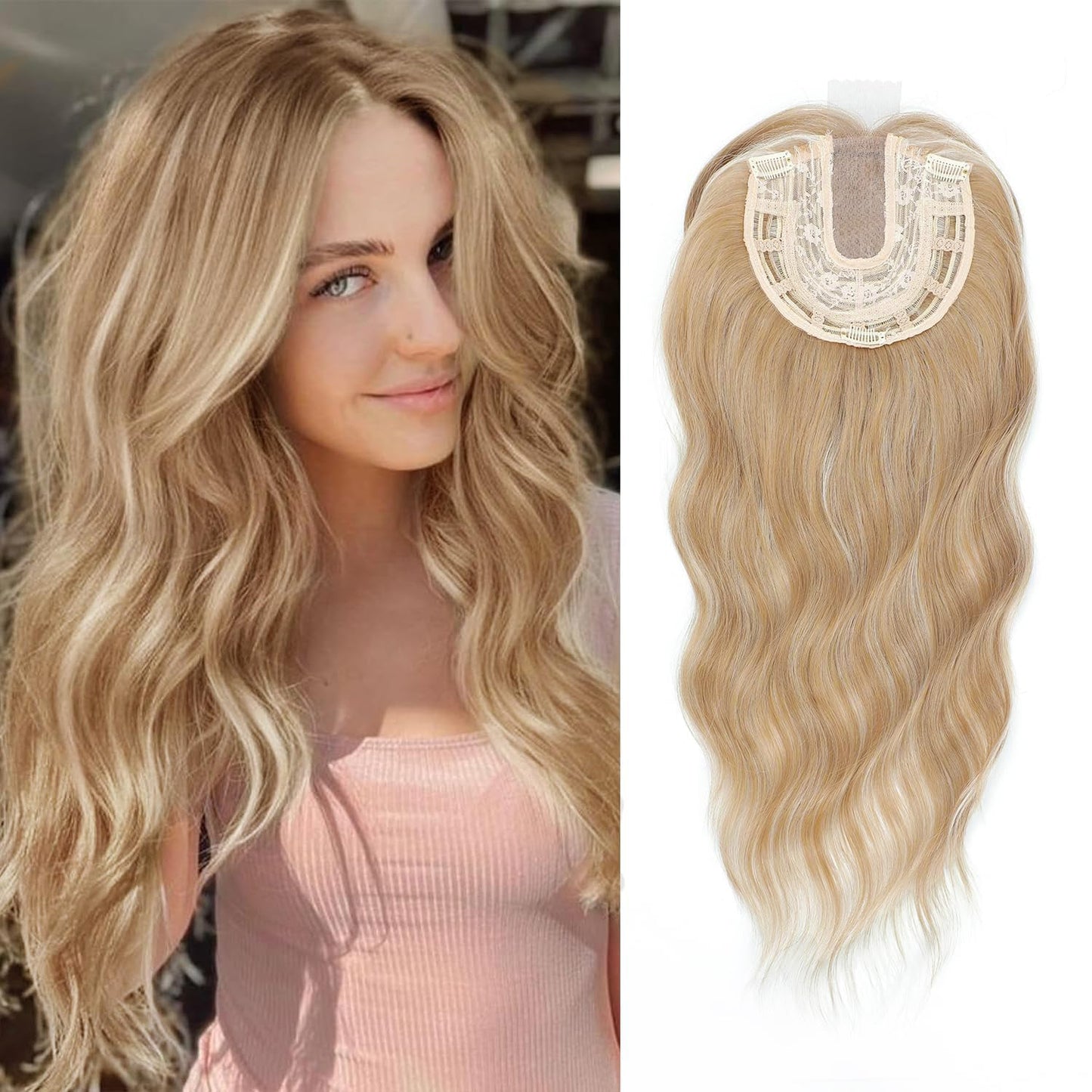 ✨✨ Final Hours – 2026 New Lightweight & Breathable Wavy Hair Topper
