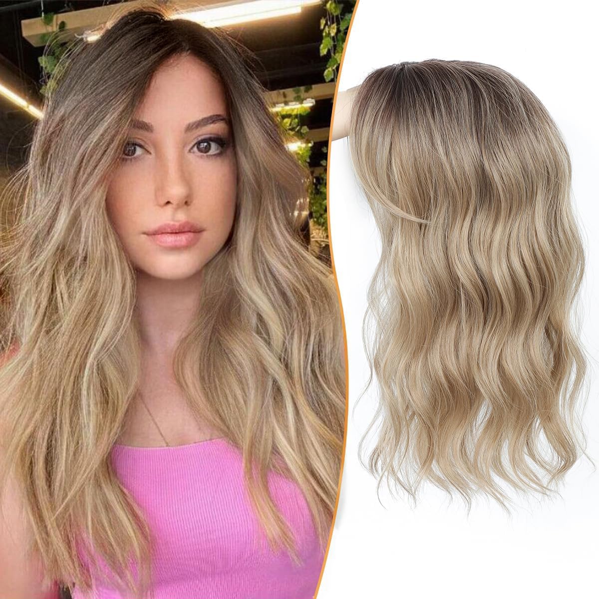 ✨✨ Final Hours – 2026 New Lightweight & Breathable Wavy Hair Topper