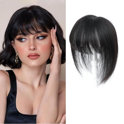 🔥 NEW ARRIVAL SALE-Human Hair Topper with Bangs | Hair Piece for Thinning Hair