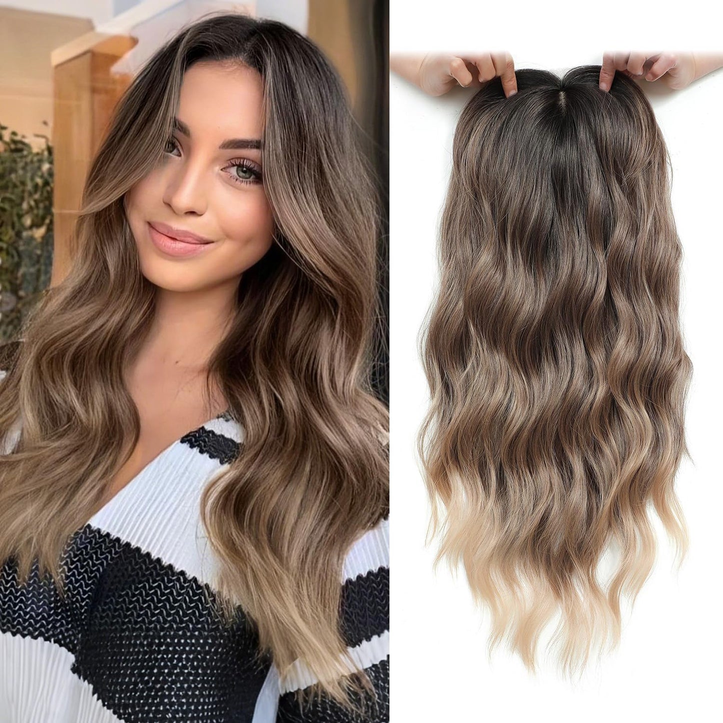 ✨✨ Final Hours – 2026 New Lightweight & Breathable Wavy Hair Topper