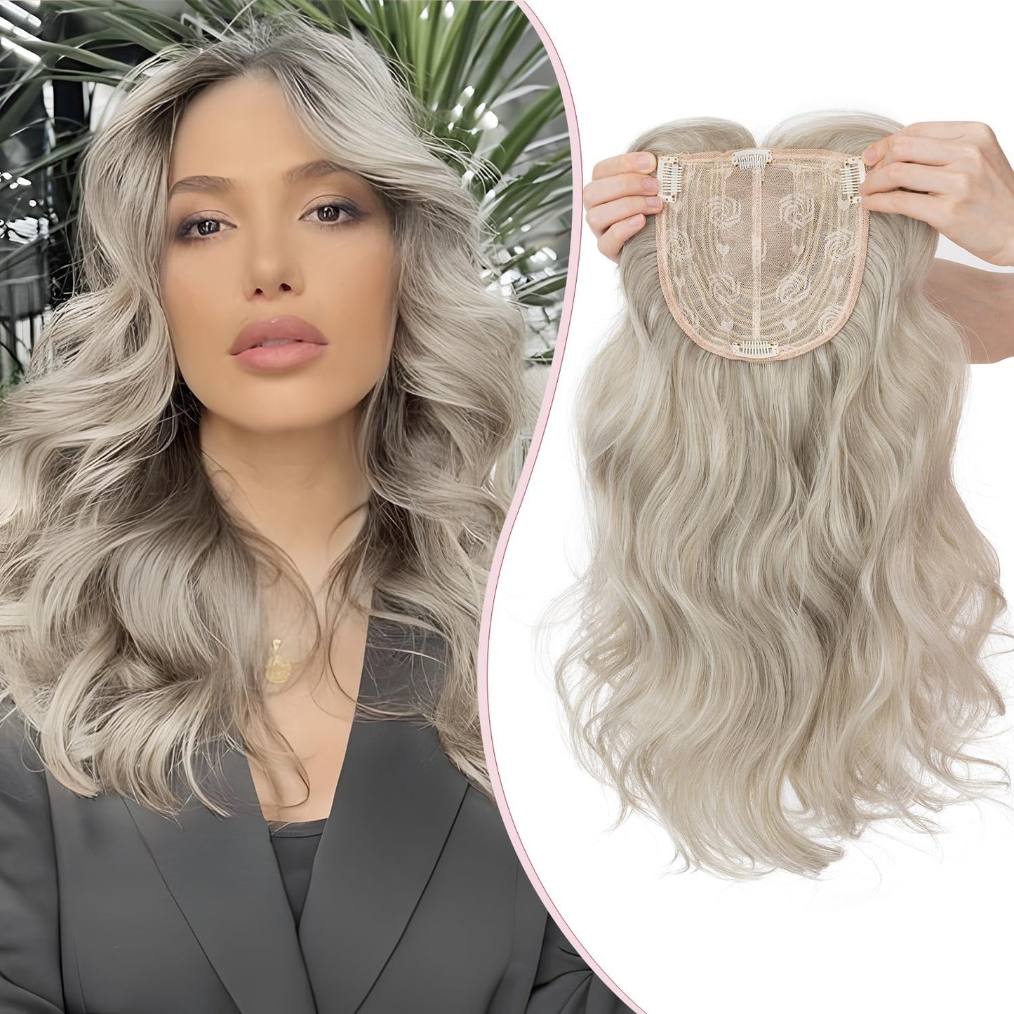✨✨ Final Hours – 2026 New Lightweight & Breathable Wavy Hair Topper