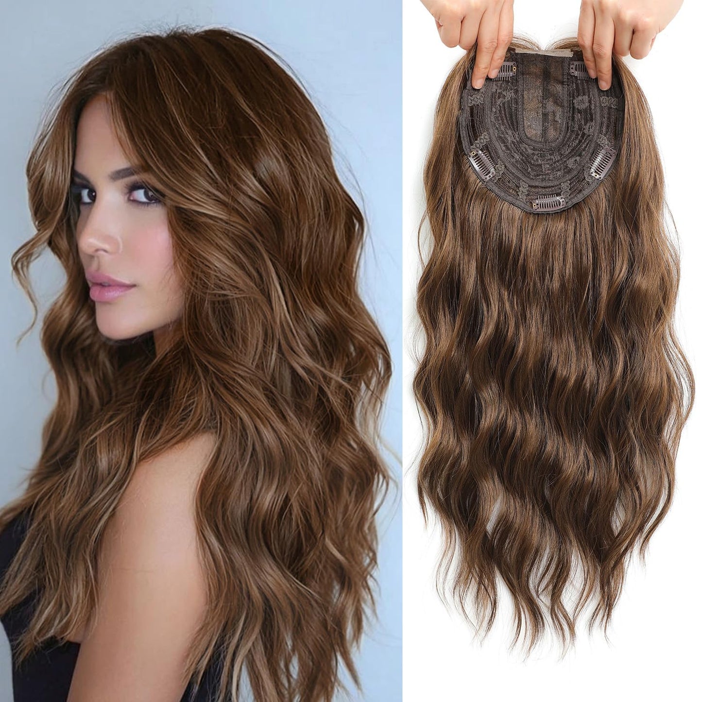 ✨✨ Final Hours – 2026 New Lightweight & Breathable Wavy Hair Topper
