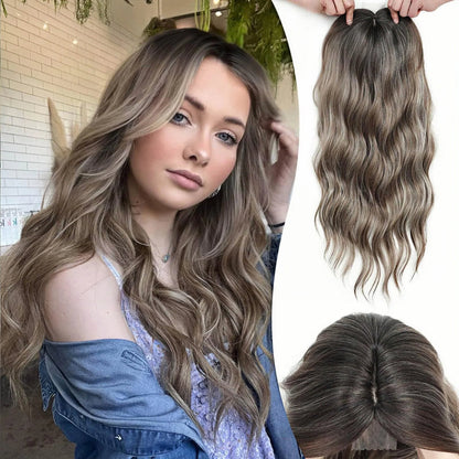 ✨✨ Final Hours – 2026 New Lightweight & Breathable Wavy Hair Topper