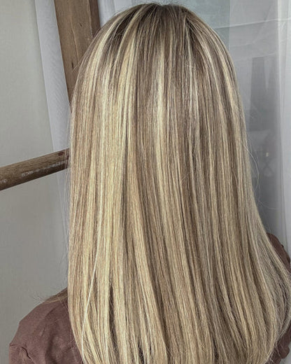 🔥 NEW ARRIVAL SALE-Human Hair Topper with Bangs | Hair Piece for Thinning Hair