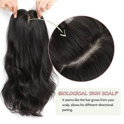 ✨✨ Final Hours – 2026 New Lightweight & Breathable Wavy Hair Topper